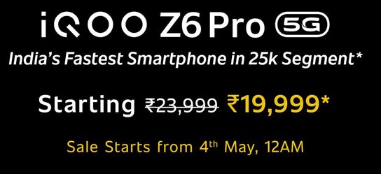 iQOO Z6 Pro 5g Price in India