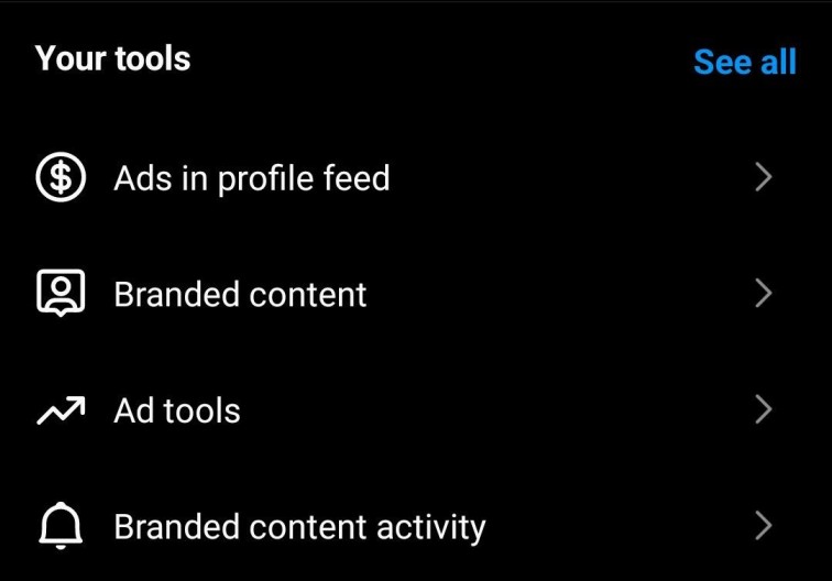 Ads in Profile Feed